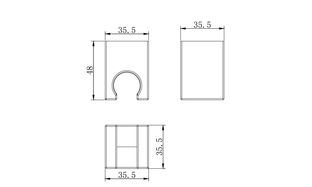 Держатель для ручного душа AQUATEK AQ2400MB, матовый черный