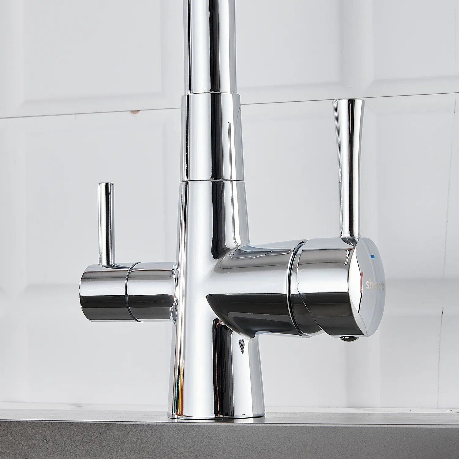 Смеситель для кухни с подключением фильтра Shevanik S428, хром