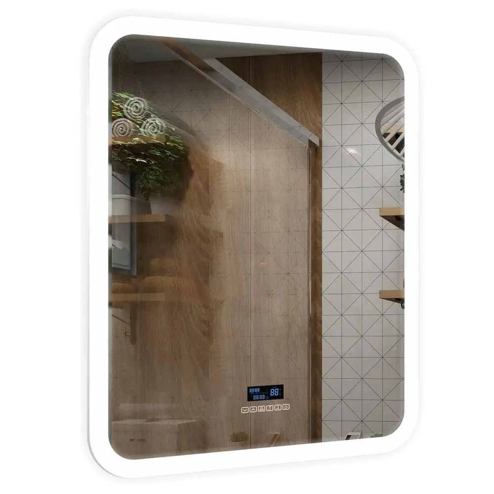 Зеркало Silver Mirrors Стив 800х1000 - 6 вертикальный (модуль мфм, двойной подогрев, сенсорный выключатель)