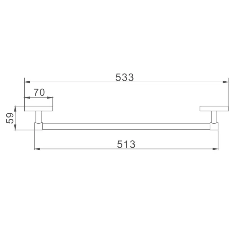 Полотенцедержатель D-Lin D251700, хром