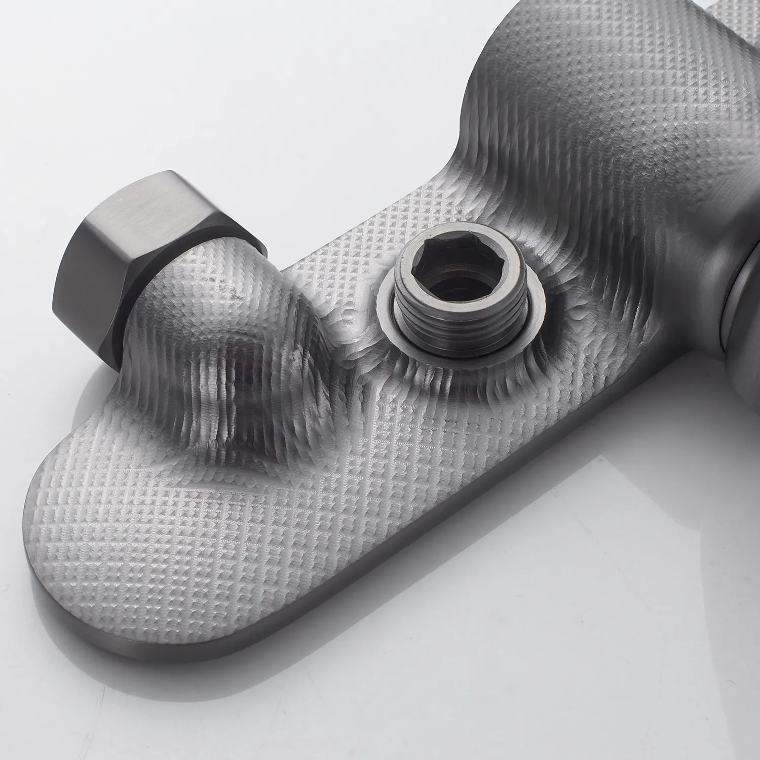 Гигиенический душ со смесителем Shevanik S4705T-1, оружейная сталь