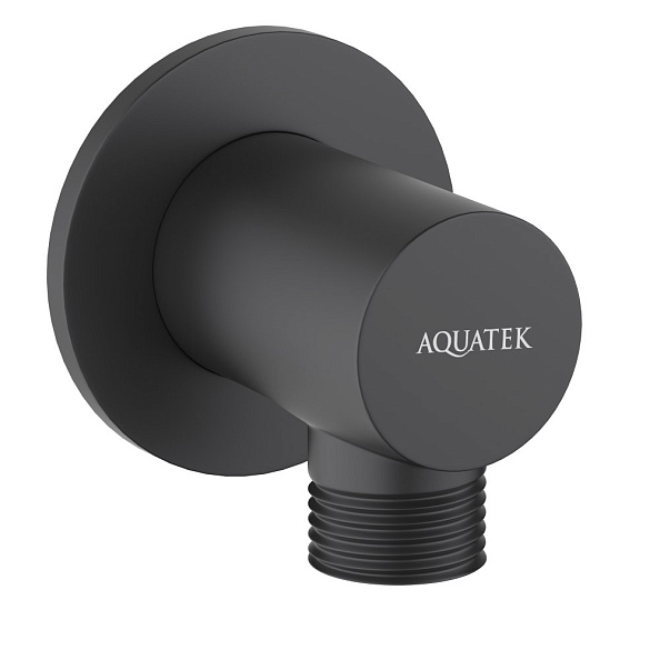 Шланговое подсоединение AQUATEK, матовый черный AQ2456MB