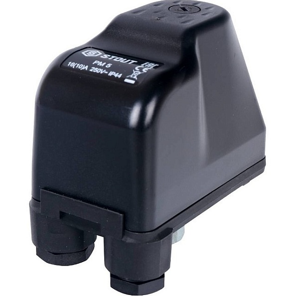 Реле давления Stout PM5G 1-5 бар, 1/4", с накидной гайкой для водоснабжения (SCS-0001-000005)