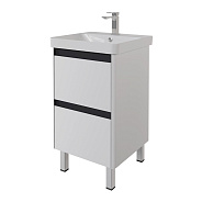 Тумба с раковиной подвесная/напольная Dreja Luxury Plus 50 см, белый