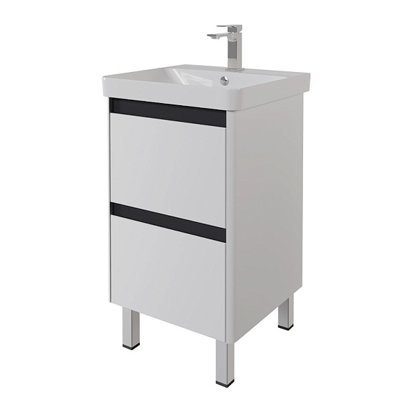 Тумба с раковиной подвесная/напольная Dreja Luxury Plus 50 см, белый