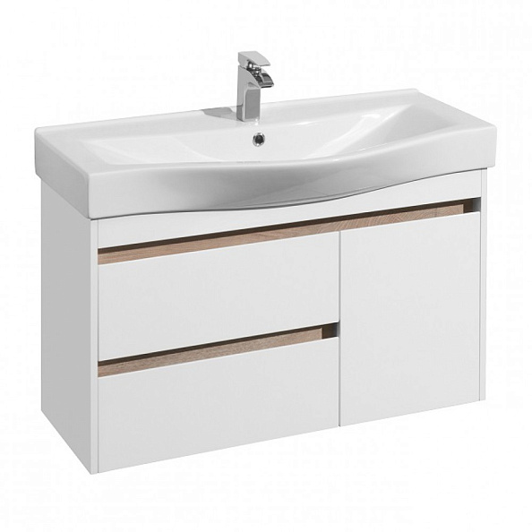 1A2490K0NT010 Набор Aquaton: 1A249001NT010 Тумба-умывальник Нортон 100/ 1WH302502 раковина Беверли 100