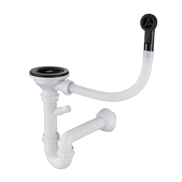 Сифон для кухонной мойки Rivelato 12PB2-P2A, черный