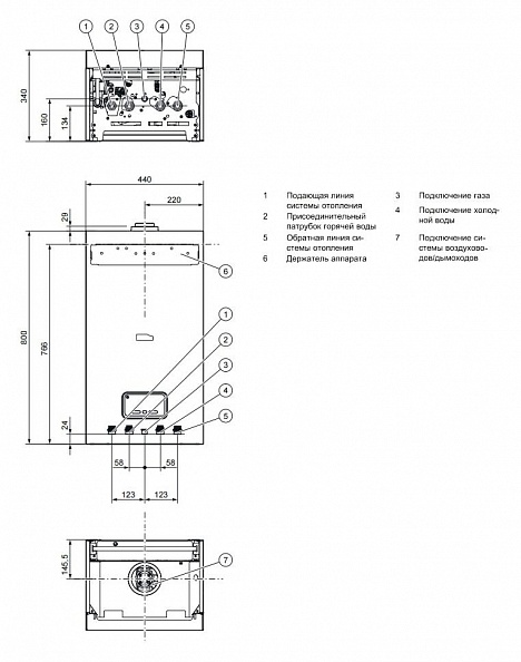 Газовый котёл Protherm Пантера 12 KTO (одноконтурный, закрытая камера)