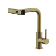 Смеситель для кухни BELZ выдвижной золотой (B74811-5)