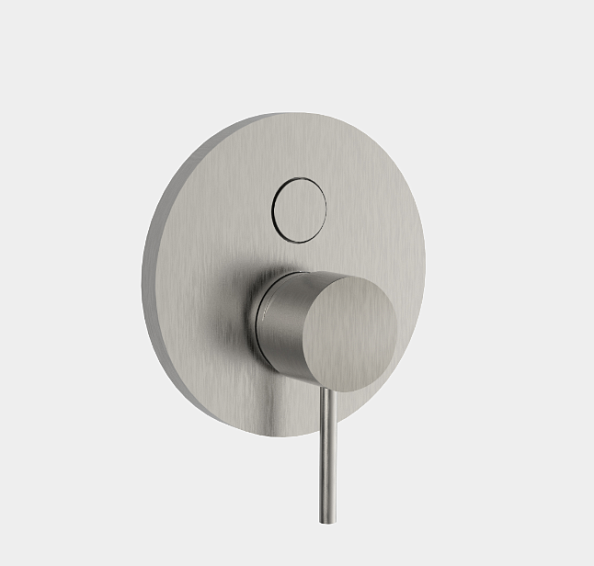 Смеситель для душа Fima Carlo Frattini Spillo Steel, на 2 потребителя, с переключателем, нержавеющая сталь (F3079E2INOX)