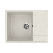 Кухонная мойка Practik PR-M-650-001 (без сифона), белый камень