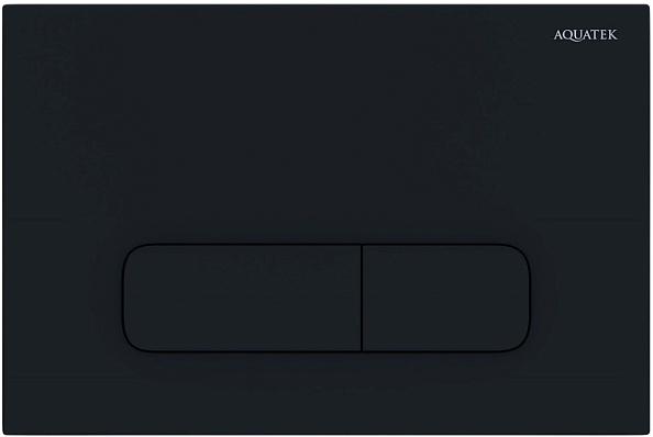 KDI-0000017 (002D) Панель смыва Черная матовая (клавиши прямоугольные)