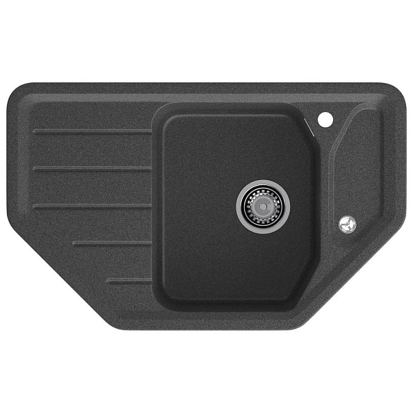 Кухонная мойка GranFest CORNER 800E, графит