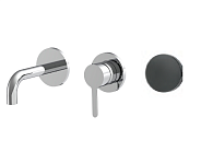 Смеситель для раковины Fima Carlo Frattini Snap, брашированный черный хром (F3121WSX9CS)