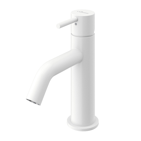 Смеситель для раковины Cezares Leaf, белый матовый (LEAF-LSM2-L-BIO)