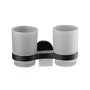 Стакан для ванной комнаты двойной D-Lin D212111, черный