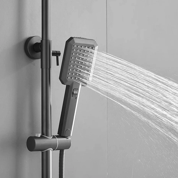 Душевая система Shevanik S8836H, черный