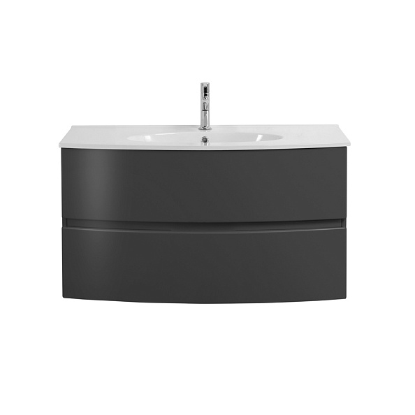 База под раковину с двумя выдвижными ящиками Cezares Elettra 1000х510х550, Grafite (55526)