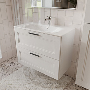 Тумба с раковиной подвесная (80см) Terminus Classik CLA10802900301O, белый