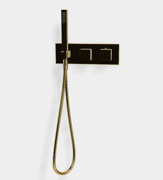 Смеситель для душа Fima Carlo Frattini Fimatherm, на 2 потребителя, золото (F3989WX3OR)