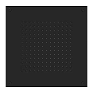 Верхний душ Graffio KINGS KI411NEO, черный