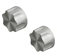 Вентиль Quadro design Modo, запорный, 1/2", в комплекте-2 шт, сталь брашированная (17 63V AS)