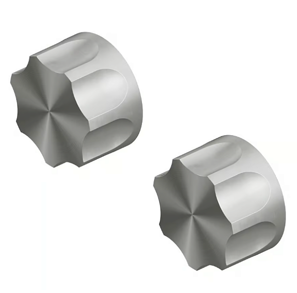 Вентиль Quadro design Modo, запорный, 1/2", в комплекте-2 шт, сталь брашированная (17 63V AS)