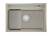 Мойка для кухни Granula Kitchen Space 7301i креман, 73х51 см, прямоугольная (7301i,КРЕМАН)