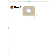 Комплект мешков пылесборных для пылесоса Bort BB-08U (93411447)