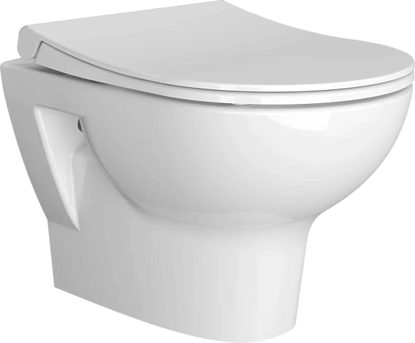 5795B003-6077 Комплект: Безободковый подвесной унитаз VitrA Zentrum + тонкое дюропластовое сиденье микролифт