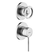 WE81102/1SOIX SOLE смеситель для душа на 2 отв. (внешняя часть), шлиф. хром