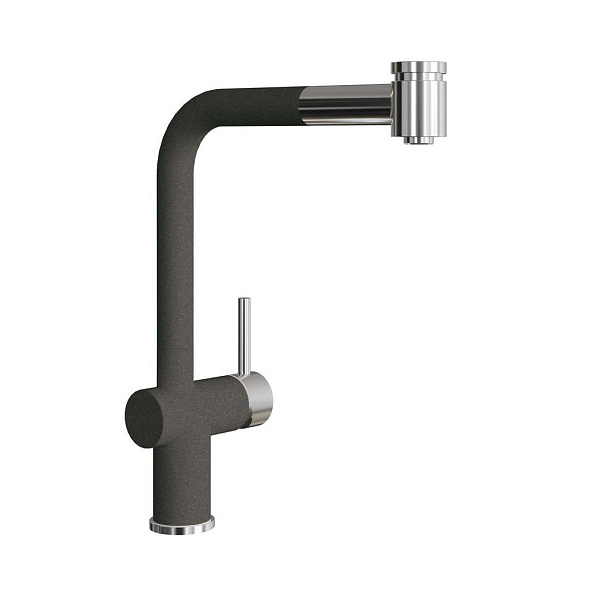 Смеситель для кухни с выдвижным изливом Florentina ПАЛЕРМО 317.08H.1223.102, черный