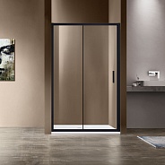 Душевая дверь Vincea Garda (VDS-1G105CLB) 1050х1900 мм, черный, стекло прозрачное