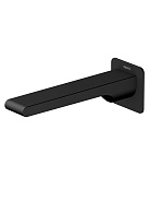 AQ1441MB ЛИРА излив для ванны 192 мм, матовый черный