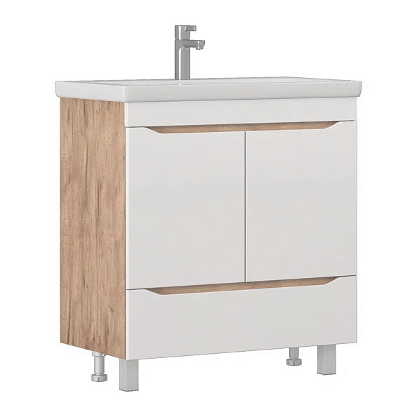 Тумба с раковиной напольная VIGO Grani 286 дуб золотой, 80 см