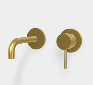 Смеситель для раковины Fima Carlo Frattini Spillo Up, золото брашированное (F3051WSX9OS)