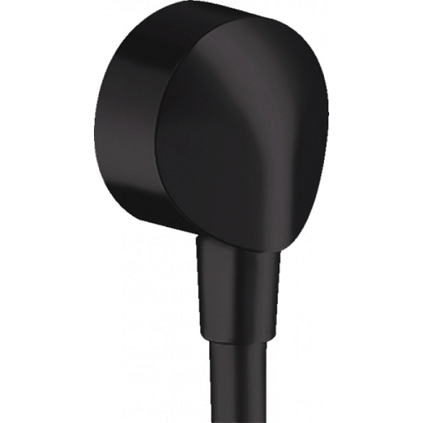 Шланговое подсоединение HANSGROHE FixFit E без клапана обратного тока, чёрный матовый (27454670)