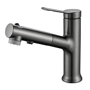 Смеситель для раковины многофункциональный Raffine F281T, оружейная сталь