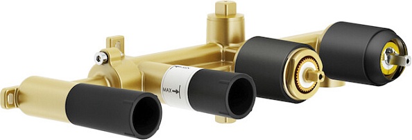 Скрытая часть смесителя для ванны Nobili Rubinetterie Velvet black матовый черный (WE81201/TBM)