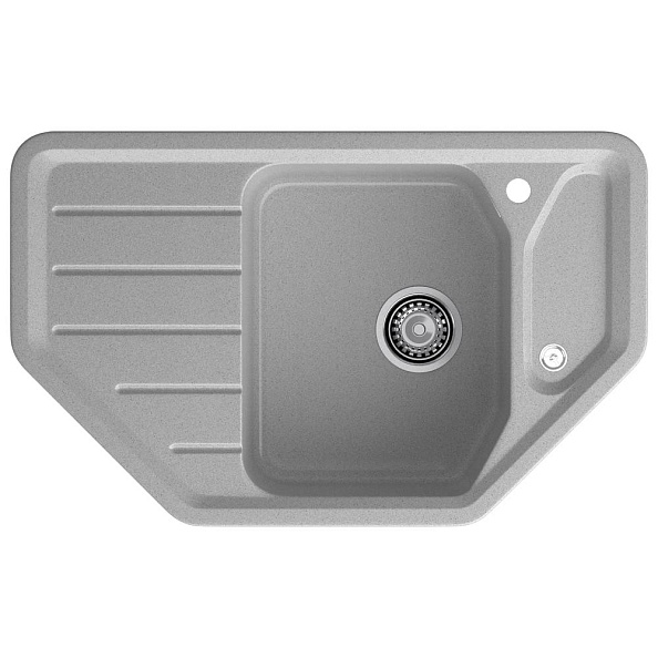 Кухонная мойка GranFest CORNER 800E, серый