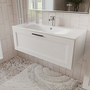 Тумба с раковиной подвесная (100см) Terminus Classik CLA101001900301O, белый