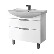 Тумба под раковину подвесная/напольная Dreja Laguna Plus 105 см, белый