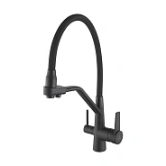Смеситель для кухни Rose R558H, черный