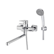 Смеситель для ванны с длинным изливом, хром глянцевый, Poli, Milardo (POLSB00M10)