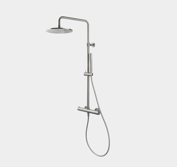 Смеситель для душа Fima Carlo Frattini Spillo Steel, на 1 потребитель, нержавеющая сталь (F4385/R25SINOX)