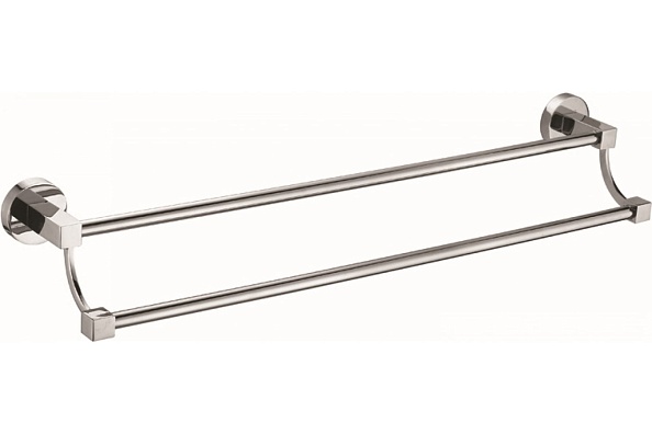 Полотенцедержатель Azario NESSY трубчатый, двойной (AZ-73102)