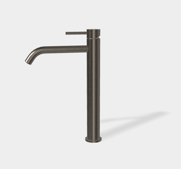 Смеситель для раковины Fima Carlo Frattini Spillo Up, хром черный брашированный (F3031/HXSCS.1)