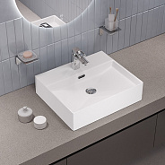 Умывальник накладной/подвесной, белый глянцевый, Bild, IDDIS, BILWS50i27