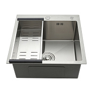 Кухонная мойка с коландером GAPPO GS5050, сатин