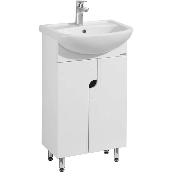 1A0537K1PD010 Набор Aquaton: 1A053701PD010 Тумба-умывальник Панда 50/ 131201S0011B0 Умывальник Акватон с переливом белый